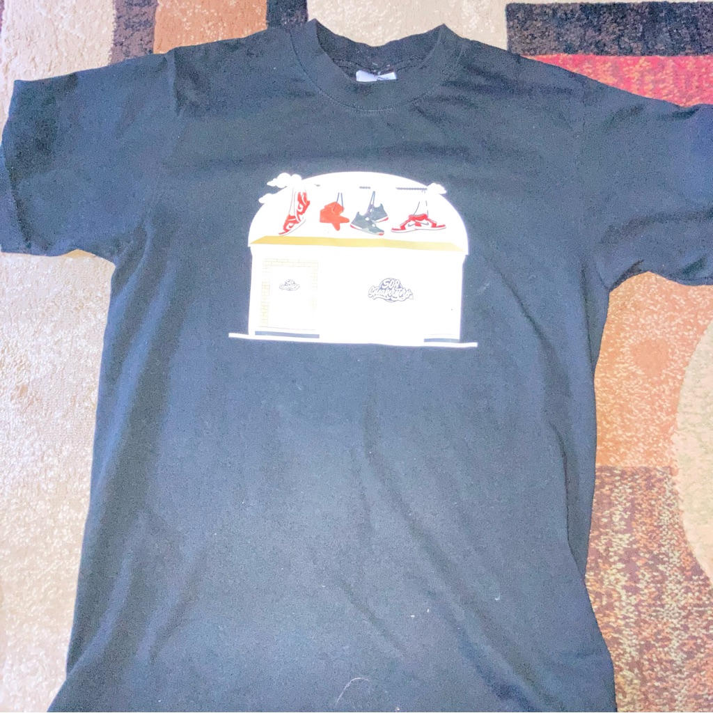 Black Graphic Short Sleeve Tee